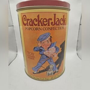 Cracker Jack 1991 Limited Edition Empty Vintage Tin 2nd in Series Baseball